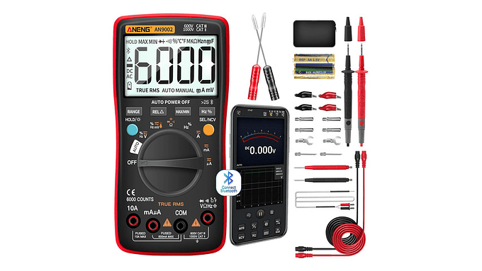 Multimetro Aneng An9002 Bluetooth Capac True Rms Eupro 3