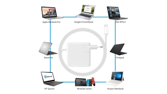 Cargador Para Macbook Apple 61w Usb-c Carga Rápida 20.3v 3.0 3
