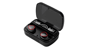 Audífonos Inalámbricos Bluetooth V5.1 M10 Powerbank 2000 Color Negro Color De La Luz Blanco