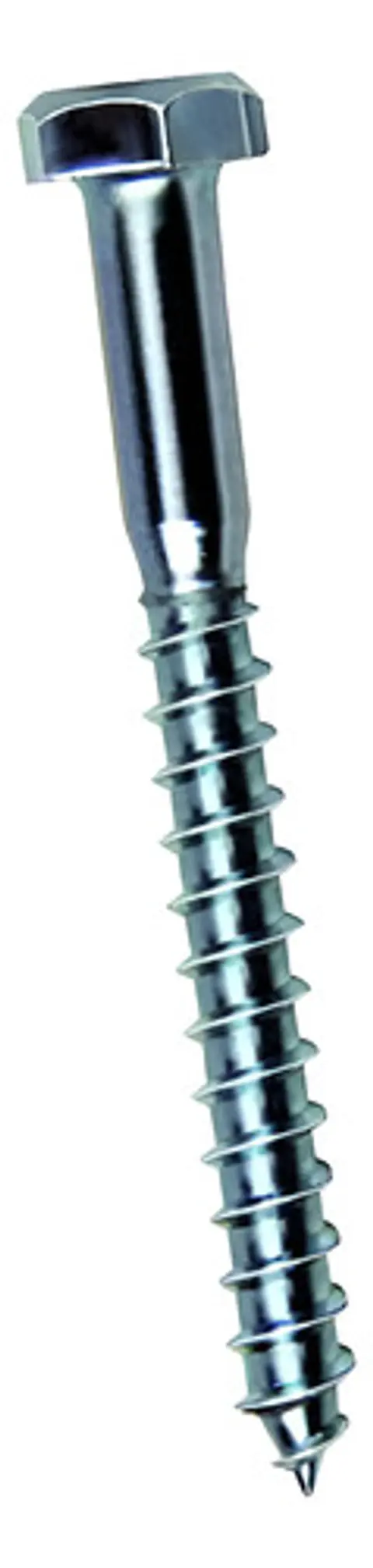 Pack 50 Tirafondo Cabeza Hexagonal Diámetro 6x70 Mm Zincado