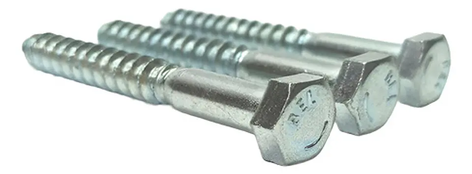 Pack 50 Tirafondo Cabeza Hexagonal Diámetro 6x70 Mm Zincado 3