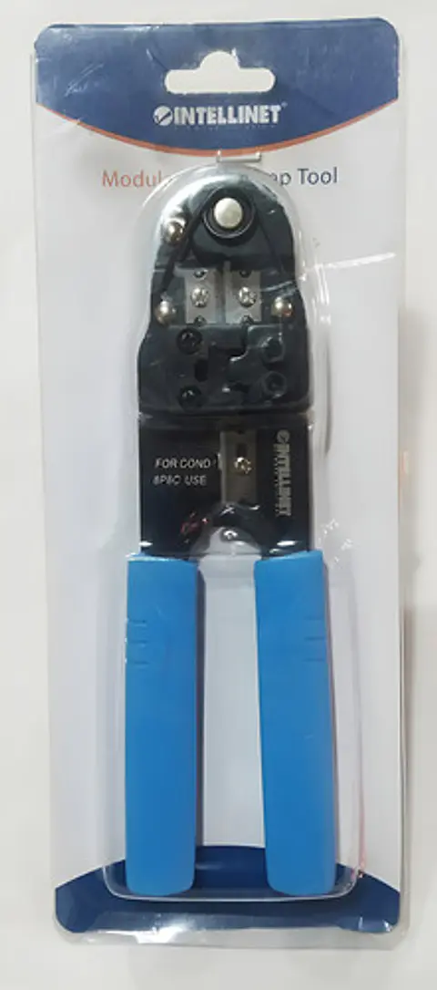 Pinza Crimpeadora Rj 45 Corta Pela Crimpea Intellinet