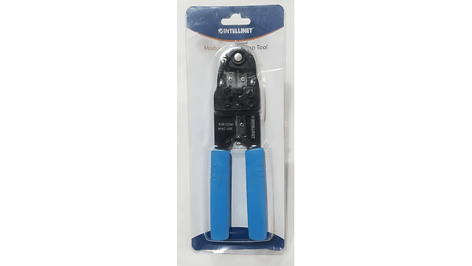 Pinza Crimpeadora Rj 45 Corta Pela Crimpea Intellinet 1