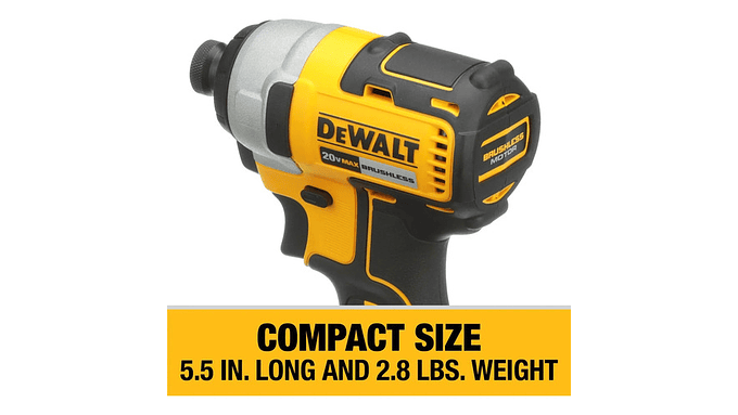 Destornillador De Impacto Dewalt 20 V, 1/4 Solo Herramienta 3