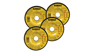 4 Discos De Desbaste Dewalt 4 1/2  115x 6.4 X 22 Resistencia