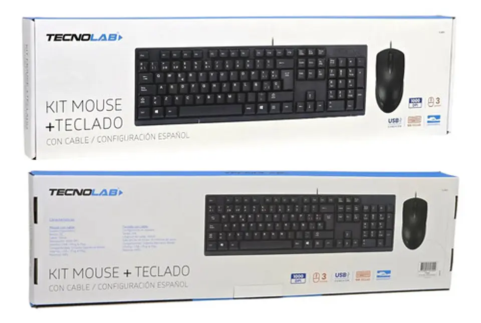 Combo Teclado + Mouse Alámbricos Tecnolab Tl623 2