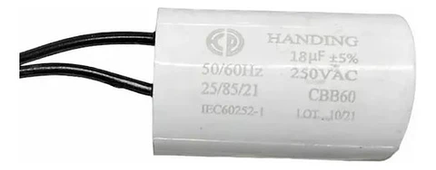 Condensador Capacitor 18uf Para Motor Veloti 250vac 50/60h