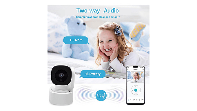 Cámara Wifi Interior 2k Hd Visión Nocturna Bidireccional 7