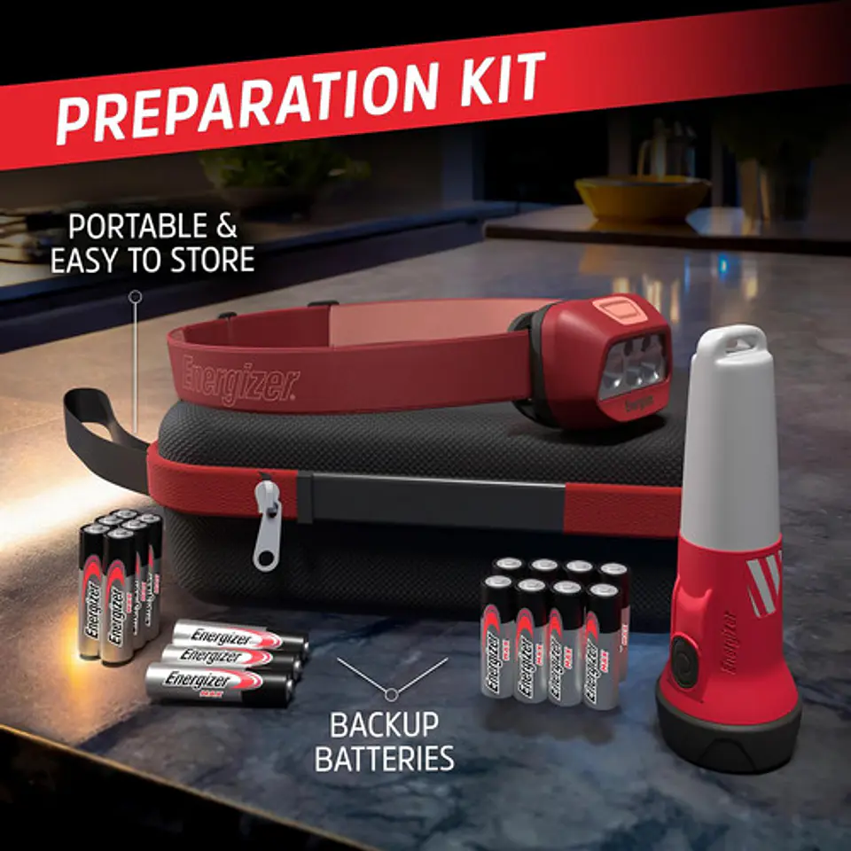 Linterna Kit De Emergencia 2 Linternas Pilas Y Estuche 2