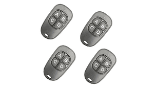 Pack 4 Controles Remotos Portón 4 Botones Varias Marcas