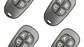 Pack 4 Controles Remotos Portón 4 Botones Varias Marcas - Miniatura 1