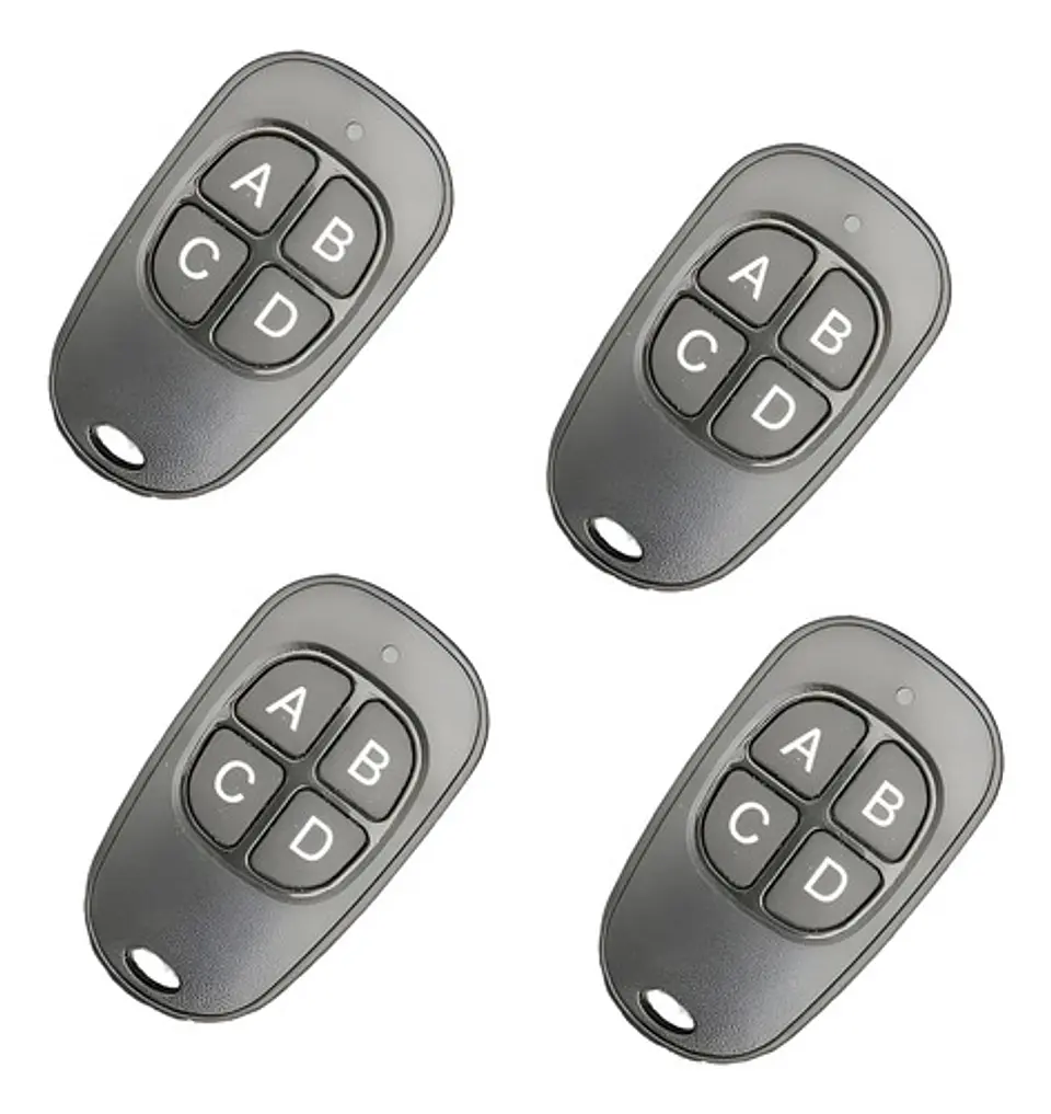 Pack 4 Controles Remotos Portón 4 Botones Varias Marcas 1
