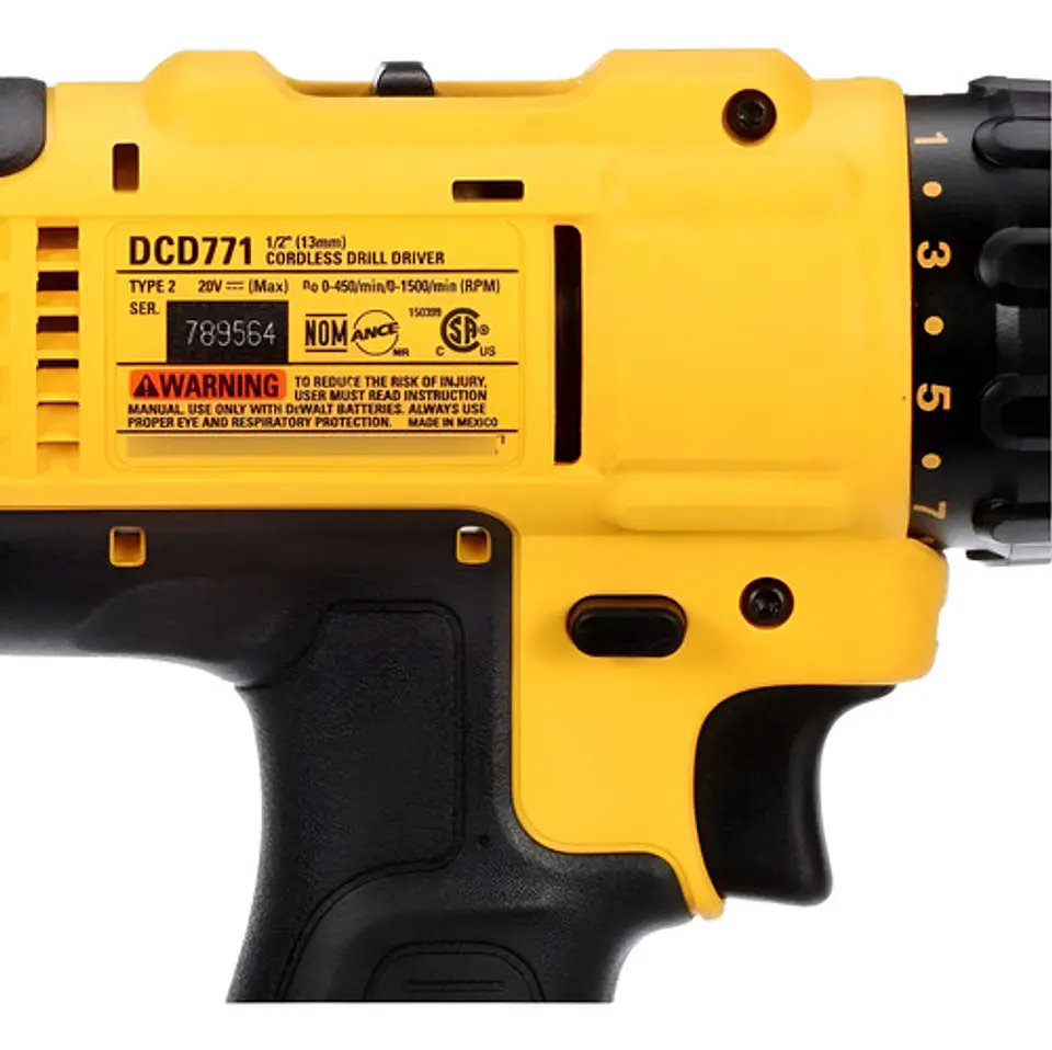 Taladro Atornillador 1/2 20v Max Dewalt Dcd771 2