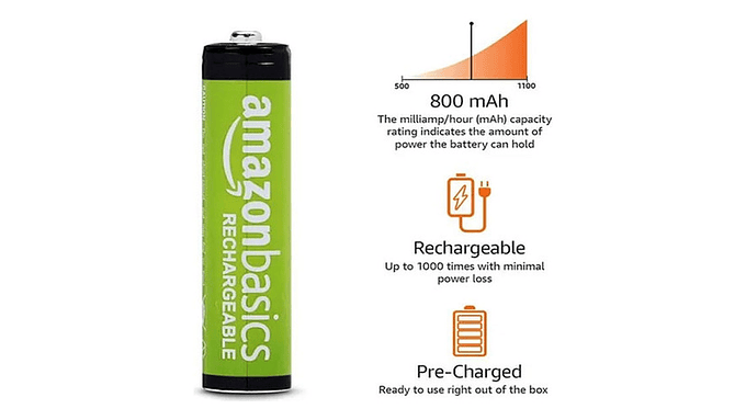 Pila Recargable Aaa Alkaline 800 Mah Precargadas Pack 4 Uni 3