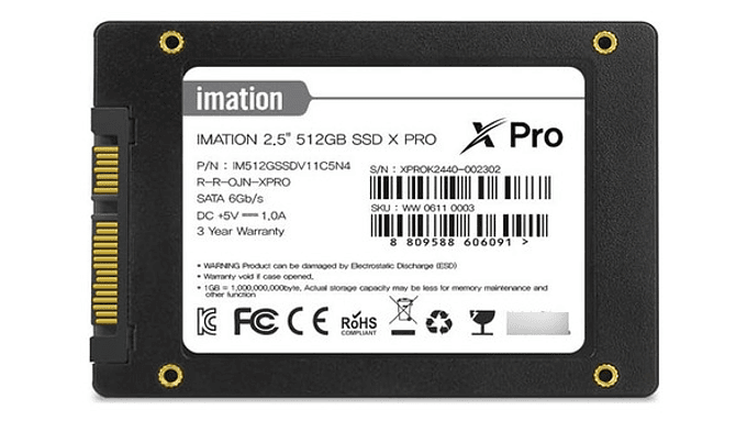Ssd Imation Pro Sata Iii De 512 Gb X Pro, 550/500 Mb/s 3