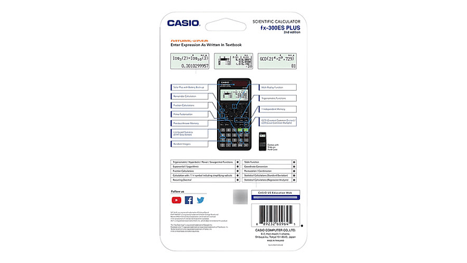 Calculadora Casio Científica 2a Edición  Fx-300espls2 4