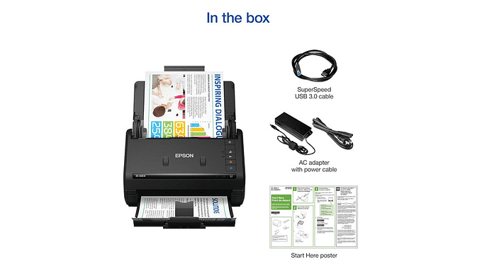 Escáner Dúplex Workforce Epson Es-400 Ii Usb Con Adf 4