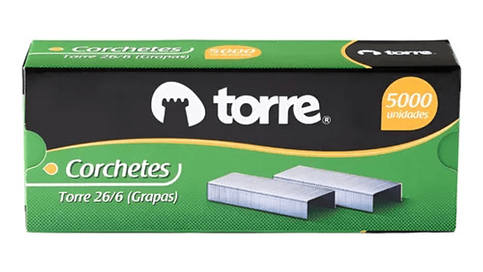Corchetes Metalico Torre 26/6 5000 Unidades 3