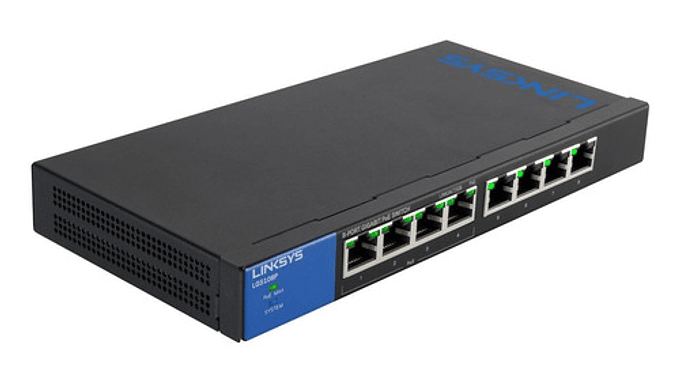 Switch Linksys Lgs108p Poe 8 Puertos 10/100/1000 2