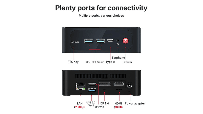 Mini Pc Beelink Ser5 Pro Ryzen 5 5500u 16gb 500gb Ssd 4k Wif 2