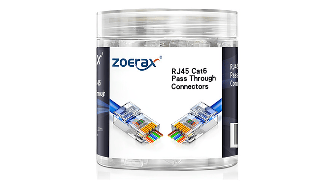 Conectores Rj45 Cat6 100 Unidades Utp Sólido O Trenzado 1