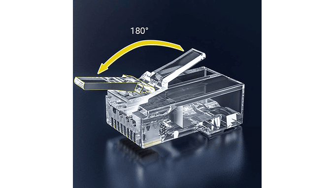 Conectores Rj45 Cat6 100 Unidades Utp Sólido O Trenzado 2