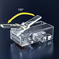 Conectores Rj45 Cat6 100 Unidades Utp Sólido O Trenzado - Miniatura 2