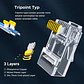 Conectores Rj45 Cat6 100 Unidades Utp Sólido O Trenzado - Miniatura 3
