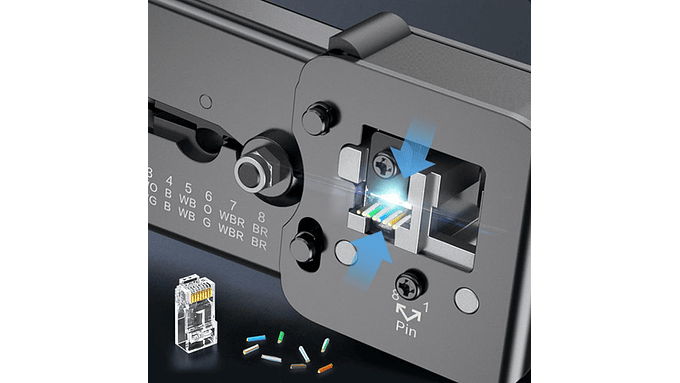 Conectores Rj45 Cat6 100 Unidades Utp Sólido O Trenzado 5