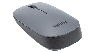 Mouse Bluetooth E Inalambrico Philips 1600 Dpi, 3 Botones Gris