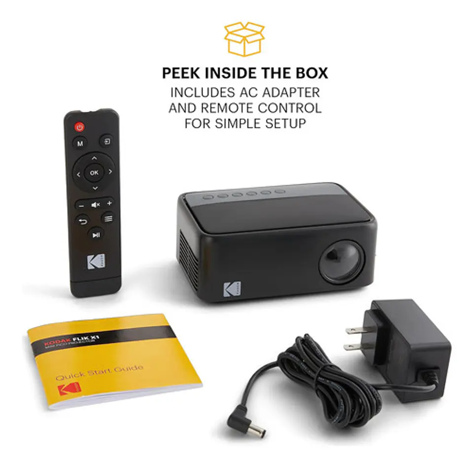 Proyector Kodak Flik X1 100  Hdmi/usb Portátil Mini 3