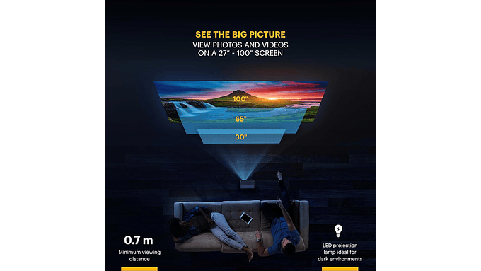 Mini Proyector Kodak Flik X1 100  Hdmi/usb Portátil 6