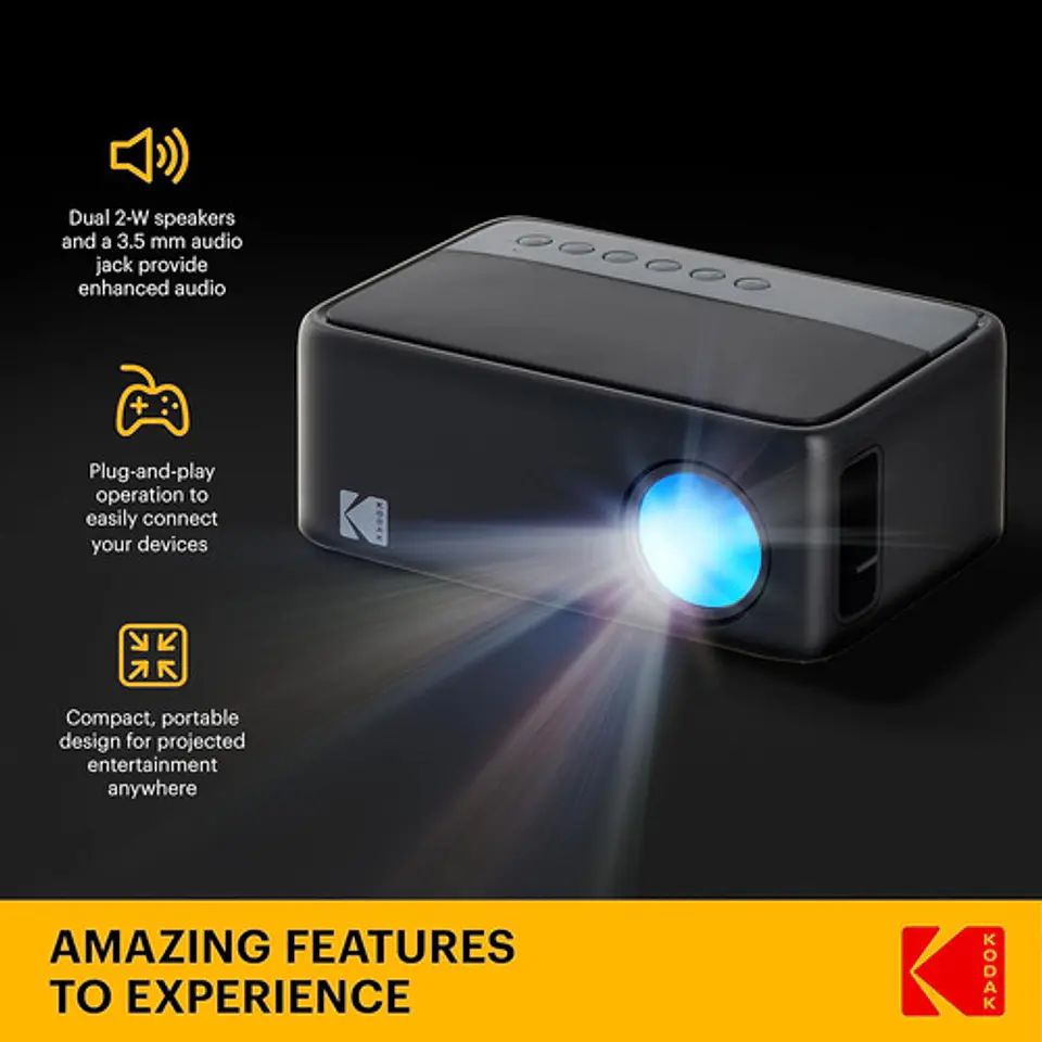 Proyector Kodak Flik X1 100  Hdmi/usb Portátil Mini 7