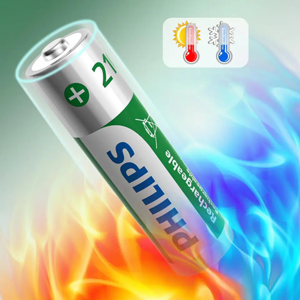Pack 4 Pilas Philips Aa Recargables Nimh 2100mah 1.2v 4