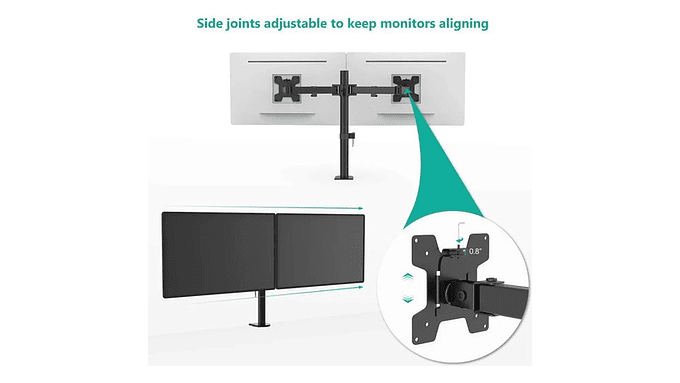 Soporte De Monitor Doble Escritorio Articulado 17 A 32 3