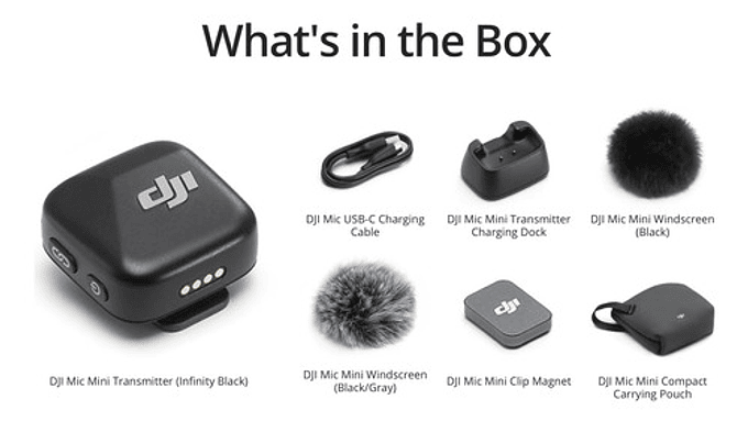 Dji Mic Mini Transmisor Negro Infinity 2