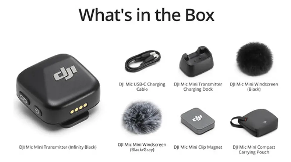 Dji Mic Mini Transmisor Negro Infinity 2