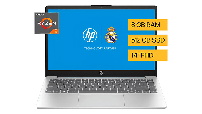 Notebook Hp Amd Ryzen 7 7730u 8gb 512gb Ssd 14  Full Hd Win 7