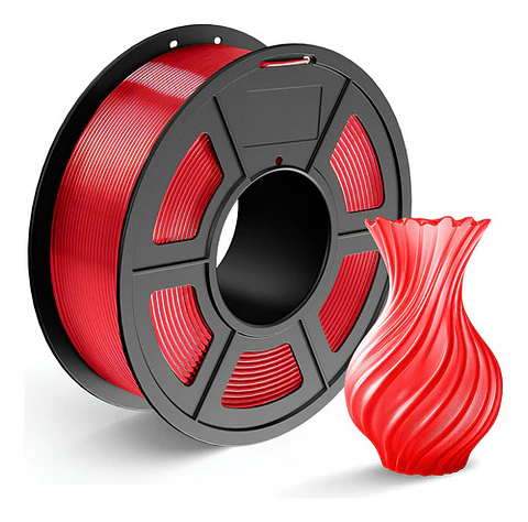 Filamento Pla Tecbears3d Para Impresora 3d 1.75 Mm 1 Kg - Rojo Carmesí