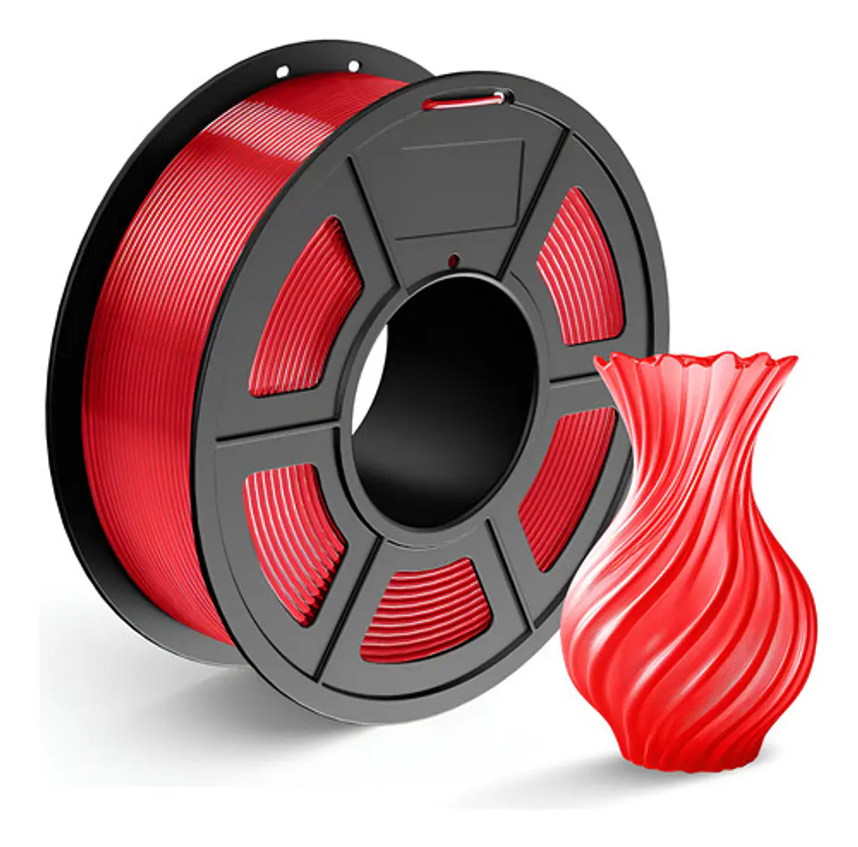 Filamento Pla Tecbears3d Para Impresora 3d 1.75 Mm 1 Kg - Rojo Carmesí 1