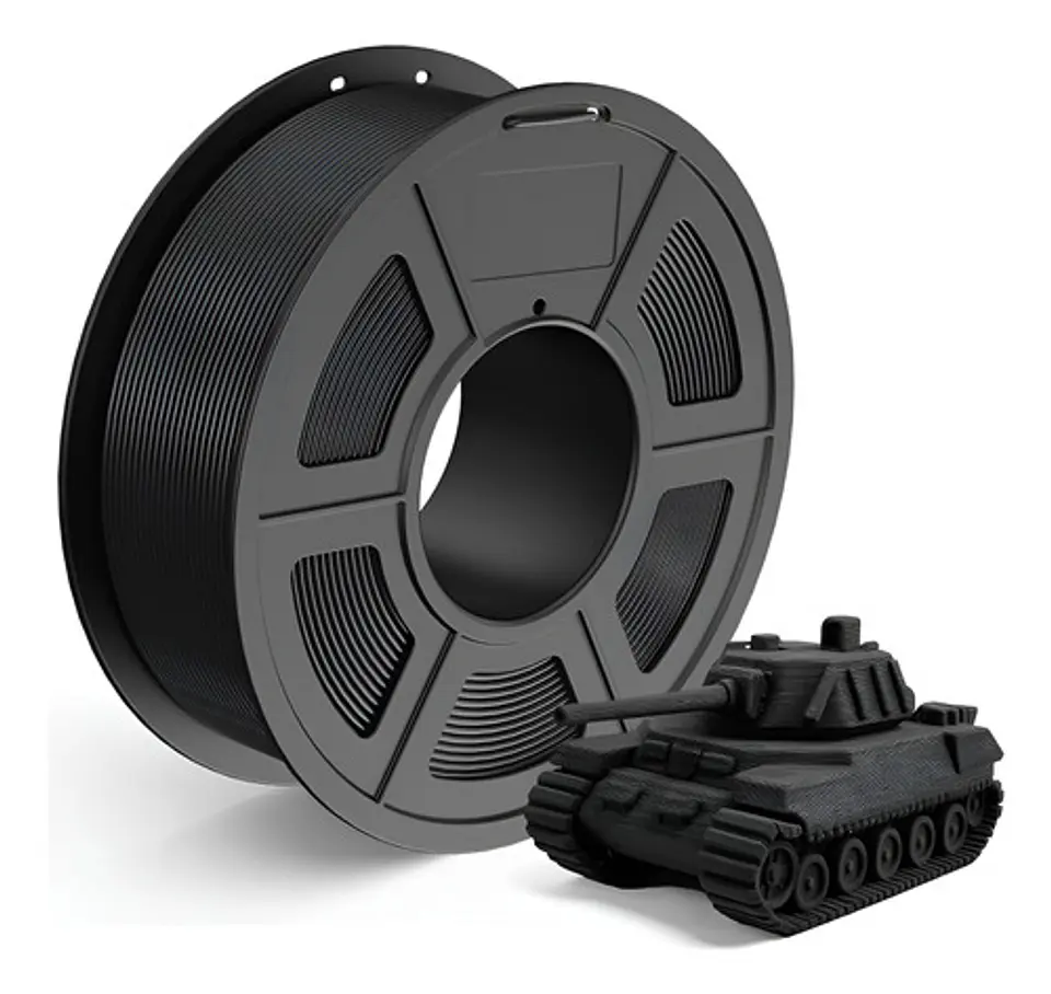 Filamento Pla Tecbears3d Para Impresora 3d 1.75 Mm 1 Kg - Negro Mate Matte Black 1