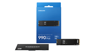 Samsung 990 Evo Plus Ssd 1tb Pcie Gen 4x4 5x2 M.2 2280 Velocidades De Hasta 7250 Mb/s Almacenamiento Para Pc/portátiles, Tecnología Hmb E Intelligent Turbowrite 2.0, (mz-v9s1t0b/am)
