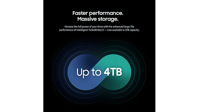 Samsung 990 Evo Plus Ssd 1tb Pcie Gen 4x4 5x2 M.2 2280 Velocidades De Hasta 7250 Mb/s Almacenamiento Para Pc/portátiles, Tecnología Hmb E Intelligent Turbowrite 2.0, (mz-v9s1t0b/am) 4