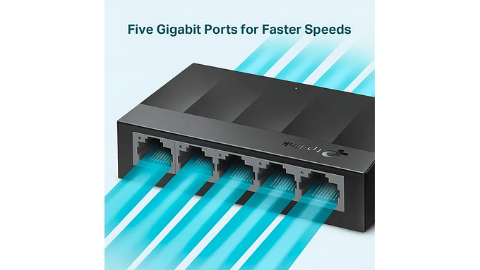 Switch Ethernet Rj45 5 Puertos Gigabit Tp-link Litewave Ls10 3