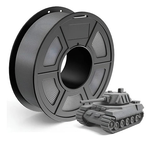 Filamento Pla Tecbears3d Para Impresora 3d 1.75 Mm 1 Kg - Gris Grafito Graphite Gray