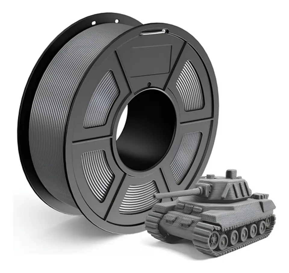 Filamento Pla Tecbears3d Para Impresora 3d 1.75 Mm 1 Kg - Gris Grafito Graphite Gray 1