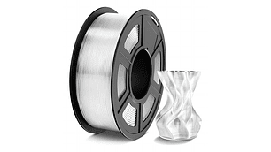 Filamento Pla Tecbears3d Para Impresora 3d 1.75 Mm 1 Kg - Transparente Natural Clear Natural