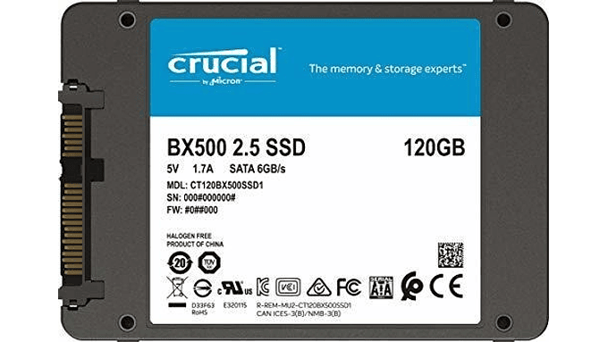 Interno Crucial Ct120bx500ssd1 120gb Negro - Excelente (Reacondicionado) 5