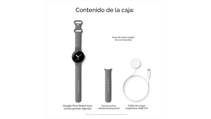 Reloj Inteligente Android Google Pixel Lte Banda Activa 32gb 6