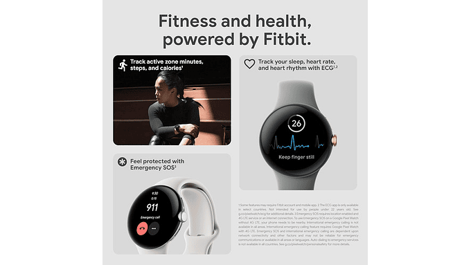 Reloj Inteligente Android Google Pixel Lte Banda Activa 32gb 8